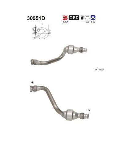 Catalizador As 30951D -  EXTINGUIDA RENAULT MASTER 2.2T D POST