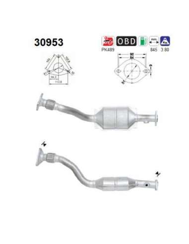 Catalizador As 30953 - RENAULT SCENIC 2.0I 4X4 8