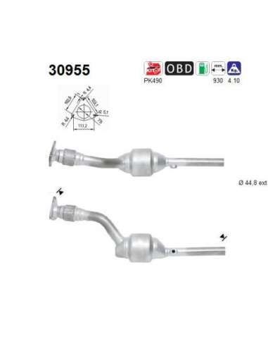 Catalizador As 30955 - RENAULT LAGUNA 1.6I 16V 2