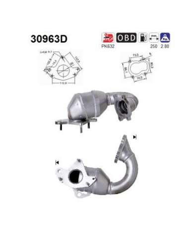 Catalizador As 30963D - RENAULT MEGANE 1,9TD DCI 102