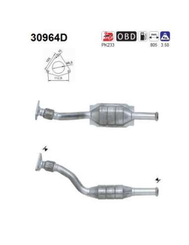 Catalizador As 30964D - RENAULT MEGANE POSTERIOR 102