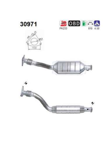 Catalizador As 30971 - RENAULT MEGANE 2.0I 140CV PO