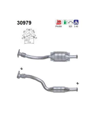 Catalizador As 30979 - RENAULT LAGUNA 1,6I 16V 107CV