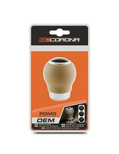 pomo* oem corto piel beige