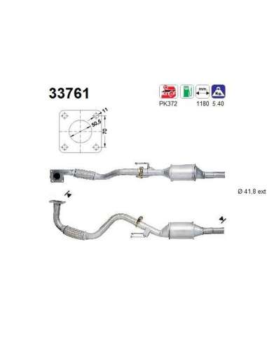 Catalizador As 33761 - SEAT IBIZA/CORDOBA 1.4I 5