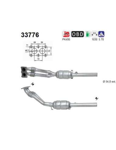 Catalizador As 33776 -  EXTINGUIDA SEAT TOLEDO 1,8I 20 V 125CV AU