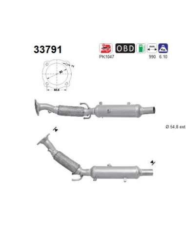 Catalizador As 33791 - AS SEAT IBIZA 1.8T