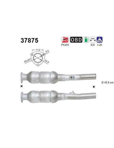 Catalizador As 37875 - VW GOLF IV 1.6I 16V C 11