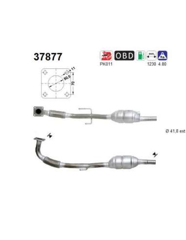 Catalizador As 37877 - VOLKSWAGEN POLO 1.4I 5