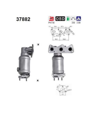 Catalizador As 37882 - VW POLO 1.2i 55CV