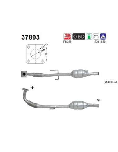 Catalizador As 37893 - VW POLO 1,4I 16V 101CV MANUAL