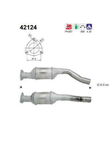 Catalizador As 42124 - AUDI A4 1.8 20V 11