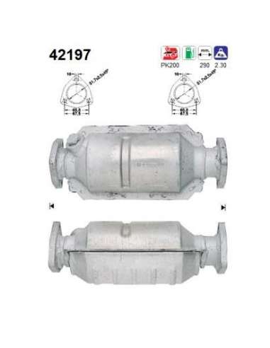 Catalizador As 42197 - AUDI 80 2.0E QUATTRO/2.3E 9/9