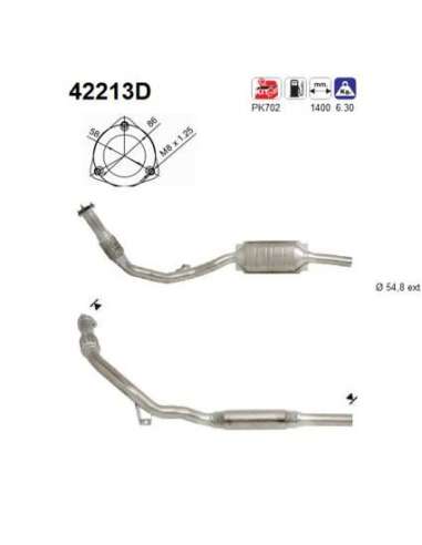 Catalizador As 42213D - AUDI A6 2.5TDI 4/97-1