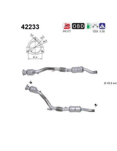 Catalizador As 42233 - AUDI A6 3.0 QUATTRO 220CV AUT