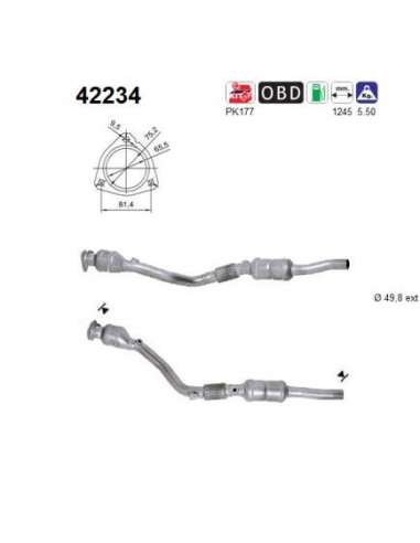 Catalizador As 42234 - AUDI A6 3.0i QUATTRO 20CV AUT