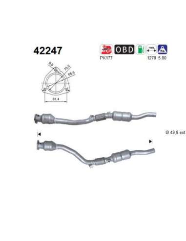 Catalizador As 42247 - A6 Quattro 2.4i V6 30V 2393 c