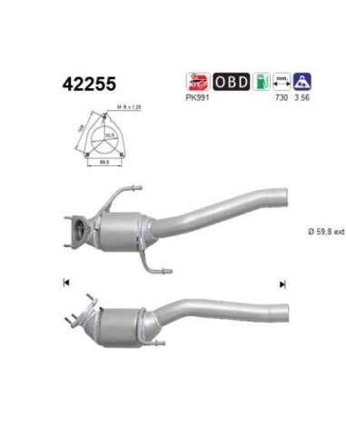 Catalizador As 42255 - Q7 4.2i FSI V8 32V 4163 cc 25