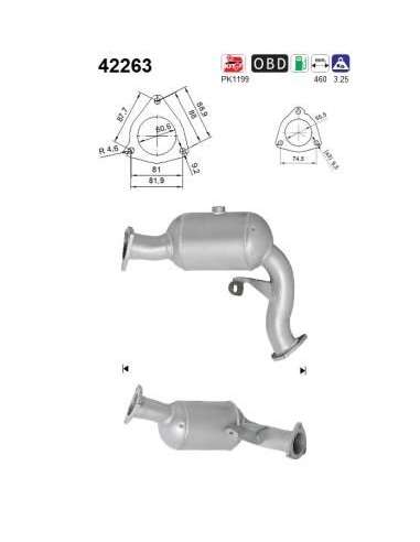 Catalizador As 42263 - AS CAT AUDI A5 3.0i V6 24V