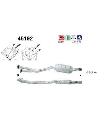 Catalizador As 45192 - BMW 730I V8 E38 IZQUIERDO 0