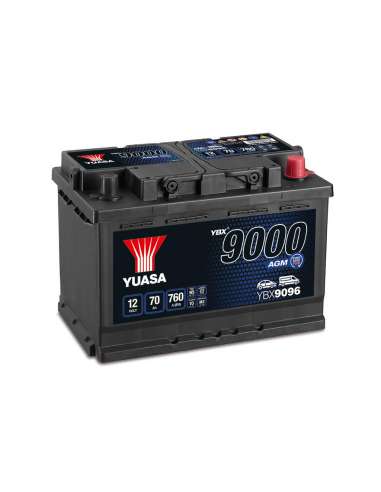 Batería Yuasa YBX9096 - 12V 70Ah EN 760A AGM
