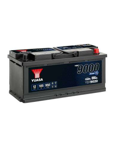 Batería Yuasa YBX9020 - 12V 105Ah EN 950A AGM