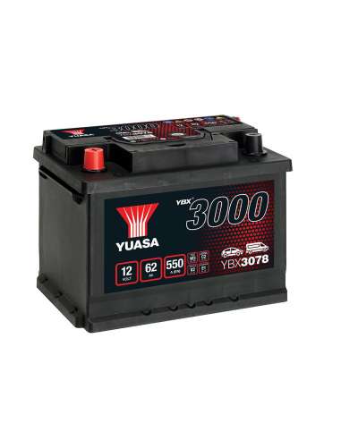 Batería Yuasa YBX3078 - 12V 62Ah EN 550A