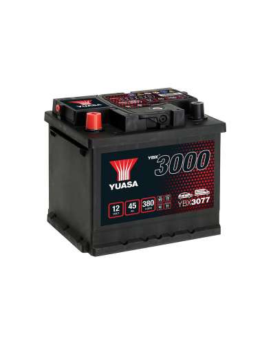 Batería Yuasa YBX3077 - 12V 45Ah 380A EN