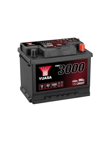 Batería Yuasa YBX3027 - 12V 62Ah EN 550A