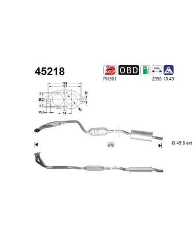 Catalizador As 45218 - BMW 316I/318I 2