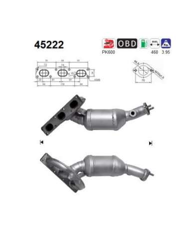 Catalizador As 45222 - BMW 320I 150CV