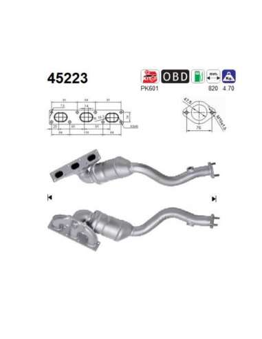 Catalizador As 45223 - BMW 320I 125CV