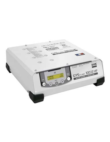 GYS FLASH 100-12 HF - Cargador de batería profesional con diagnóstico