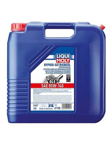 Liqui Moly 1027 - Aceite para engra­najes hipoides GL5 SAE 85W-140 20L