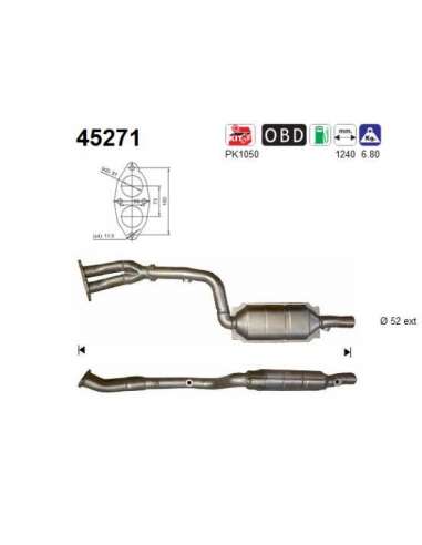 Catalizador As 45271 - BMW Z4 2.0i 150CV