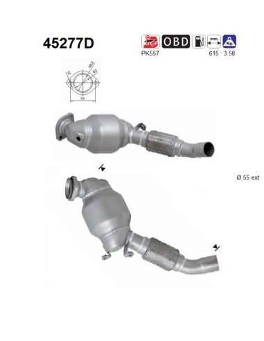 Catalizador As 45277D - BMW 330 3.0TD 204CV ANT