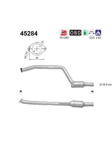 Catalizador As 45284 - AS BMW 335i