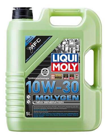 Liqui Moly 9978 - Aceite antifricción Molygen New Gene­ra­tion 10W-30 5L