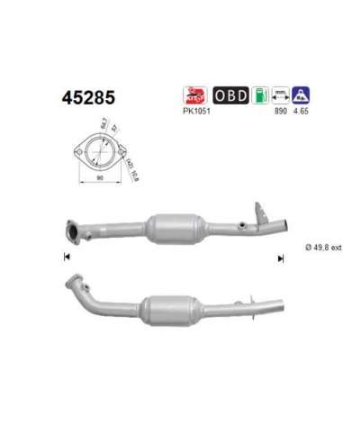 Catalizador As 45285 - AS Catalizador BMW X5 4.4i