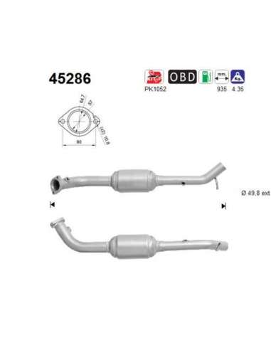 Catalizador As 45286 - AS Catalizador BMW X5 4.4i