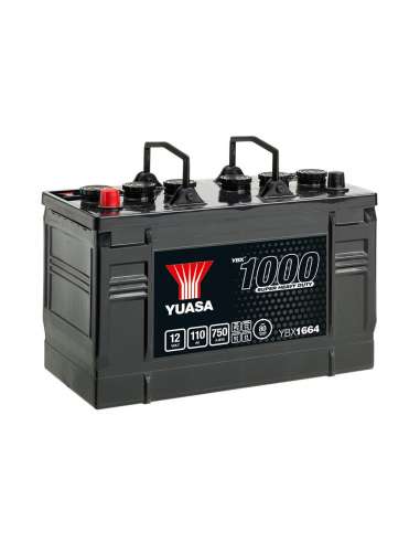Batería Yuasa YBX1664 - 12V 110Ah EN 750A HD