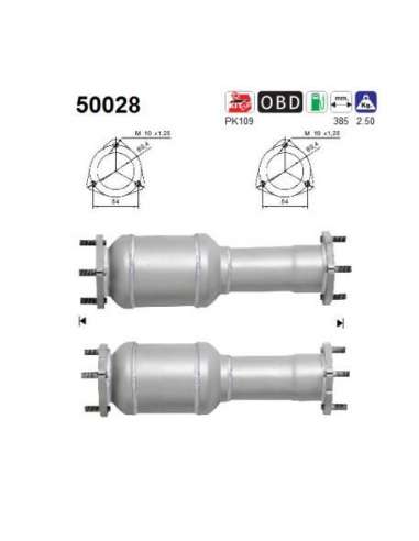 Catalizador As 50028 - CAPTIVA 2.4i 16V 2405 cc 100