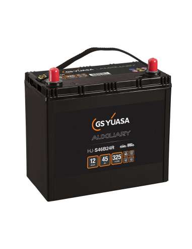 Batería auxiliar Yuasa HJ-S46B24R - 12V 45Ah EN 325A Auxiliar AGM GS