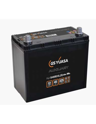 Batería auxiliar Yuasa HJ-S46B24L GS - 12V 45Ah EN 325A