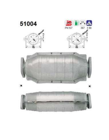 Catalizador As 51004 - DAIHATSU FEROZA 1.6I 16V 9/93