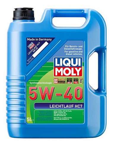 Liqui Moly 1347 - Aceite Leichtlauf HC7 5W-40 5L