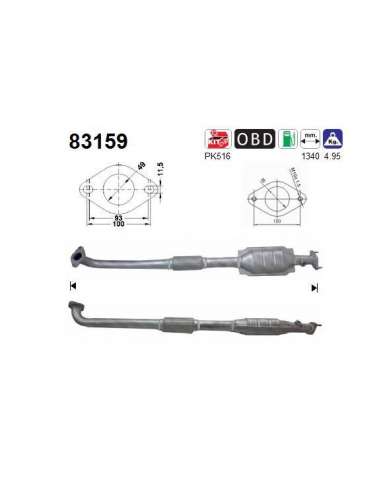 Catalizador As 83159 - ROVER 45 1.4i 103CV