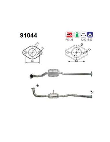 Catalizador As 91044 - SUZUKI SWIFT 1.3