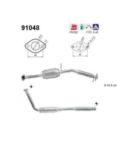 Catalizador As 91048 - SUZUKI JIMNY 1.3I