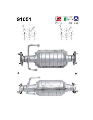 Catalizador As 91051 - SUZUKI ALTO 1.0I 94-1